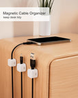 6 Pack Magnetic Cable Clip Organizer for Car, Office, and Home