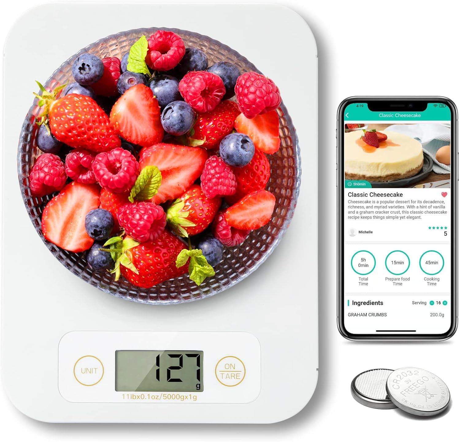 Smart Digital Food Scale with Nutritional Calculator