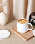 Self-Heating Ceramic Coffee Mug with Wireless Phone Charging
