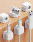6 Pack Magnetic Cable Clip Organizer for Car, Office, and Home